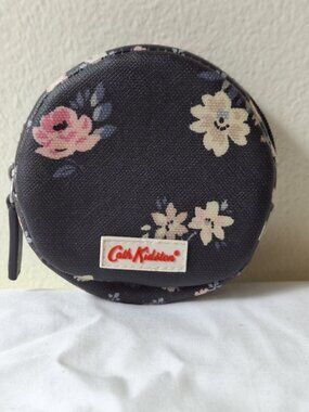 Cath Kidston Navy Floral Round Coin Purse